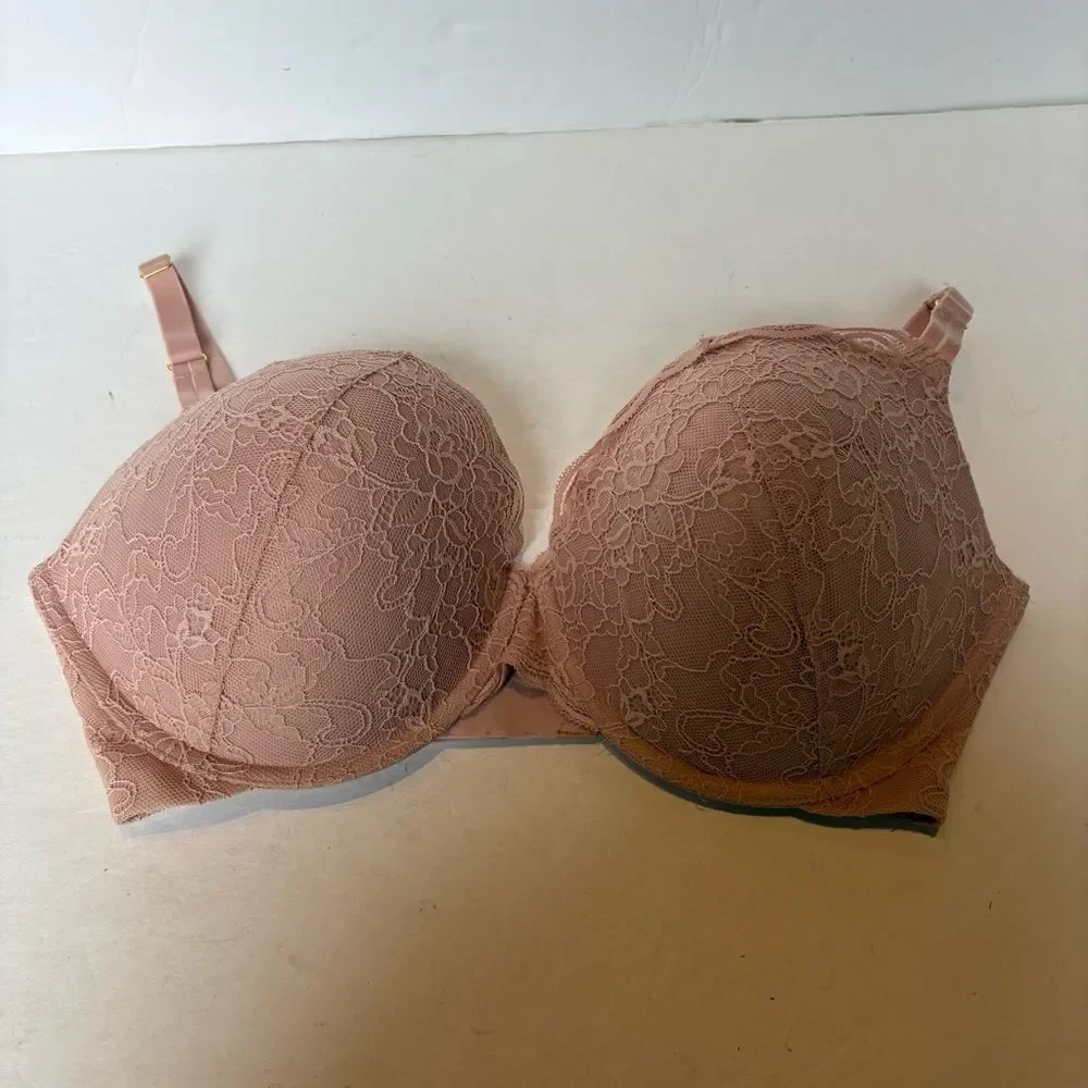 Joyspun Elegant Lace Bra  Underwire, Padded Pink Size 36DD